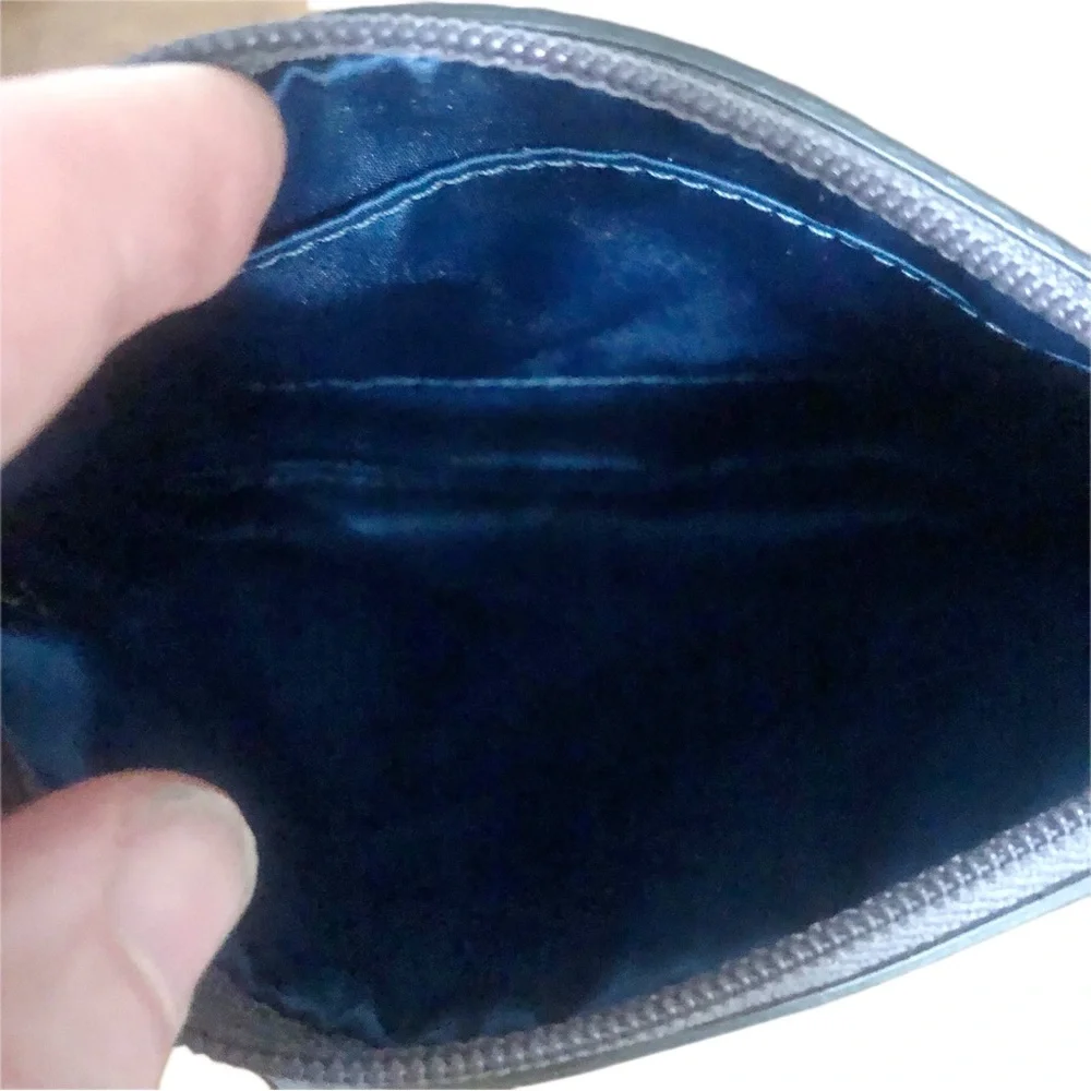 Coach Mini Silver Cosmetic Bag